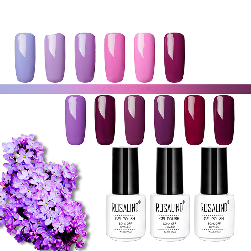 Gel Nail Polish Purple Color Series 7 ml