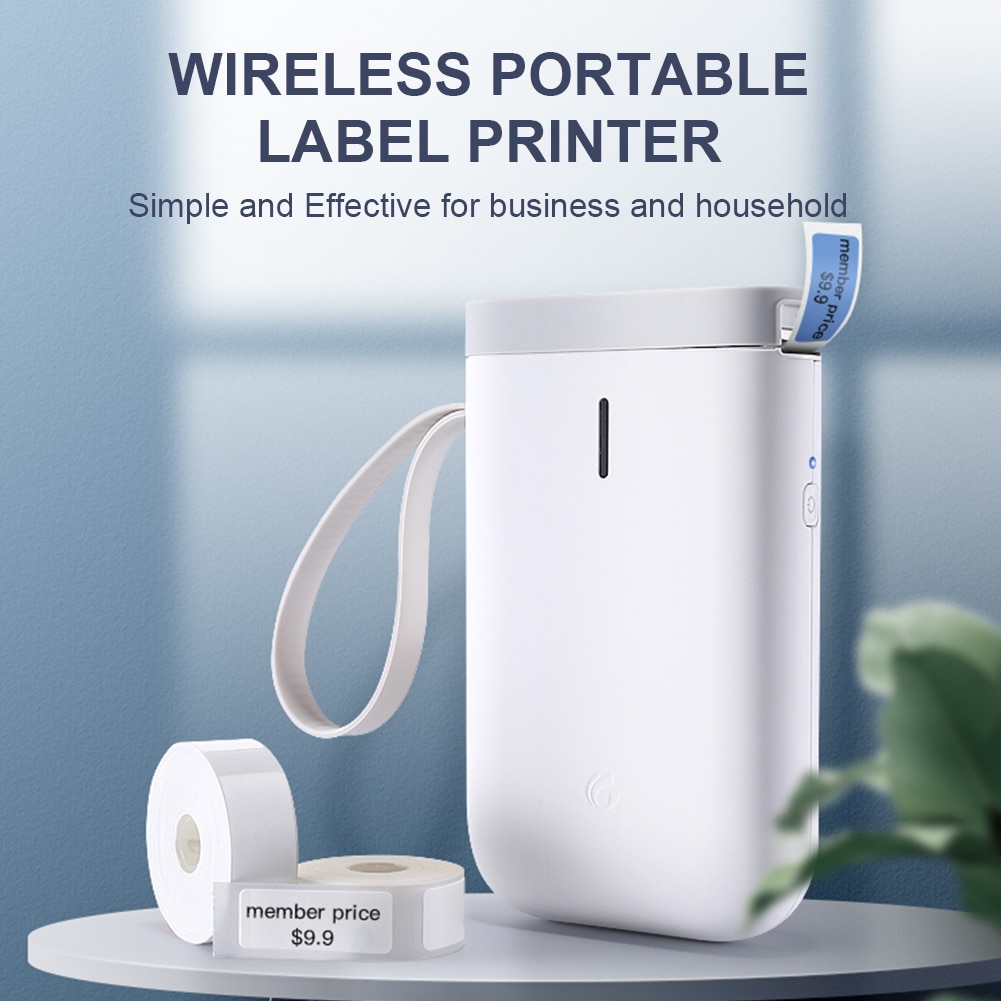 Niimbot D11 Bluetooth Thermal Label Printer With 3 Rolls Different Sizes Sticker Paper  Production Date Self Adhesive Name Tag