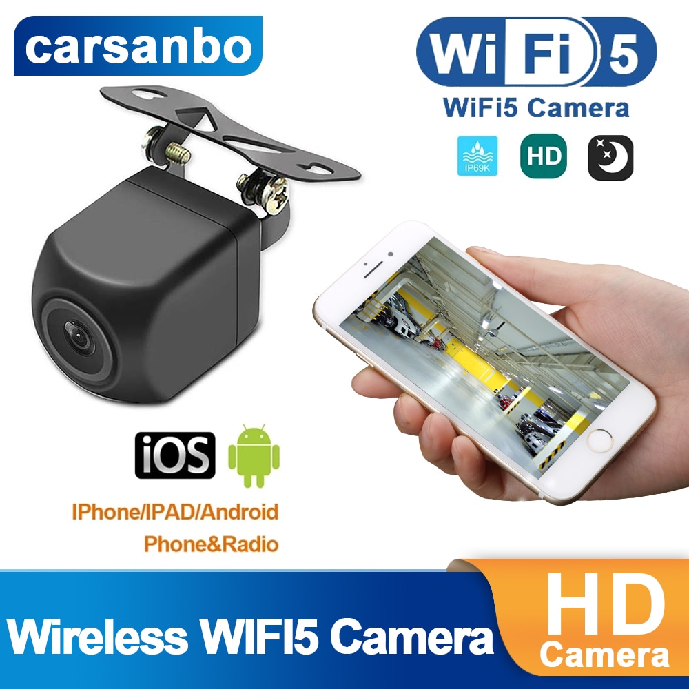 car wifi5 camera wireless Car Rear view Reverse backup camera Front view  camera USB power supply 5V wireless reversing camera