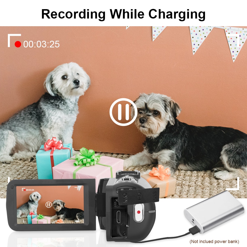 2021 New Release Video Camera Built-in Light WiFi function 48MP Vlogging for Youtube 3.0inch IPS Touch Screen Camcorder